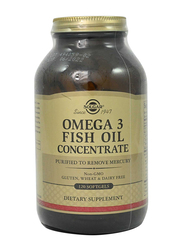 Solgar Omega-3 Fish Oil Concentrate Dietary Supplement, 120 Capsules