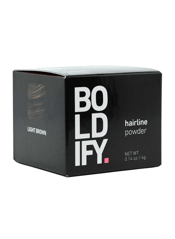 Boldify Hairline Hair Color Powder, 4g, Light Brown