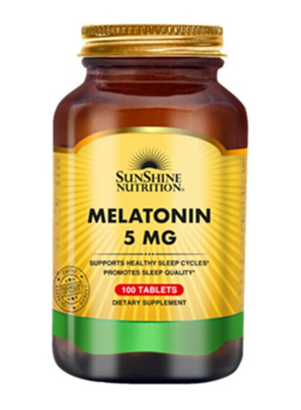 

Sunshine Nutrition Melatonin 100 Dietary Supplement, 5mg, 100 Tablets