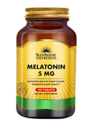 Sunshine Nutrition Melatonin 100 Dietary Supplement, 5mg, 100 Tablets