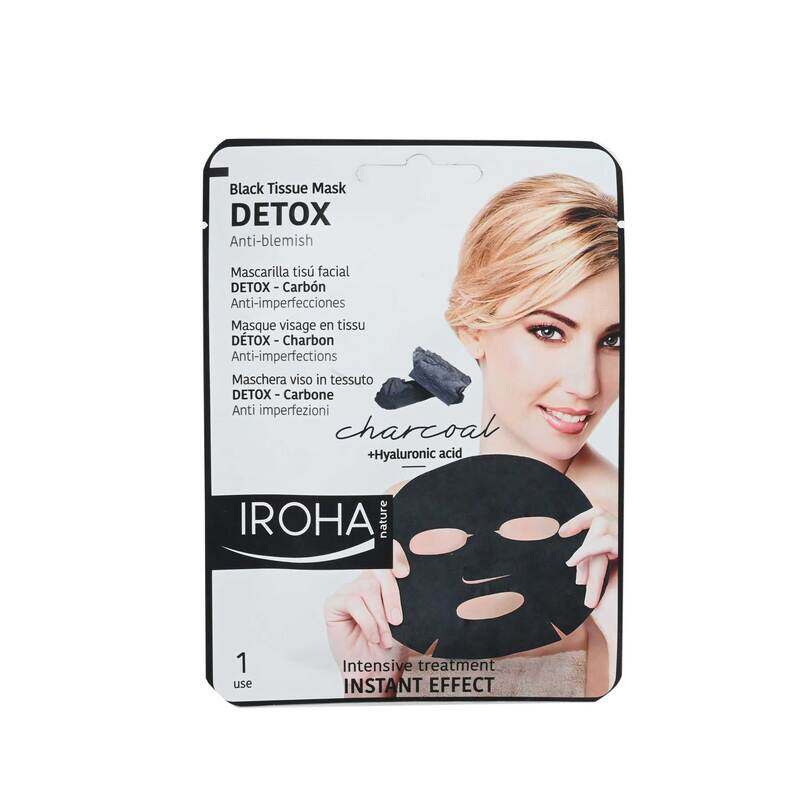

Iroha Iroha Black Tissue Facial Mask Charcoal Detox, One Size