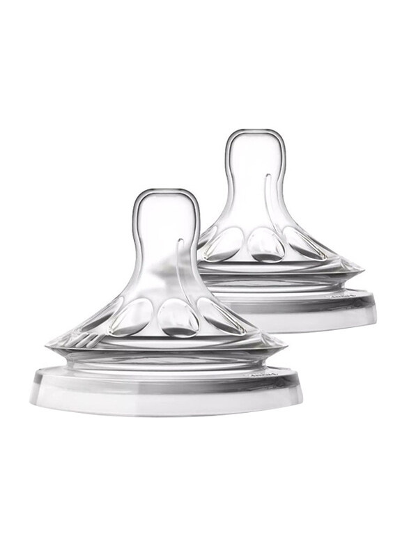 

Avent Natural 2.0 Teats Nipples, 2 Pieces, 3+ Months, Clear