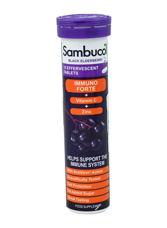 Sambucol Immuno Forte Food Supplement, 15 Effervescent Tablets
