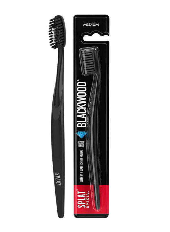 

Splat Blackwood Toothbrush, Black, Medium