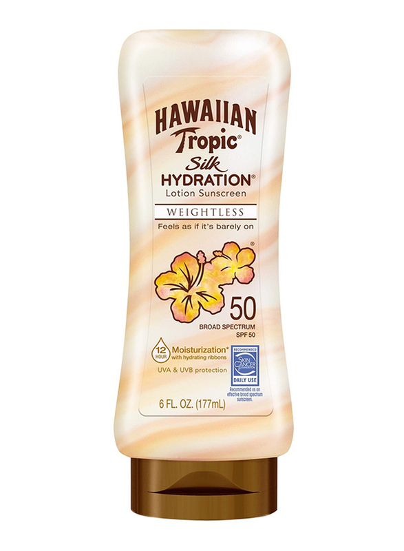 Hawaiian Tropic Silk Hydration Spf50 Weightless Lotion, 177ml