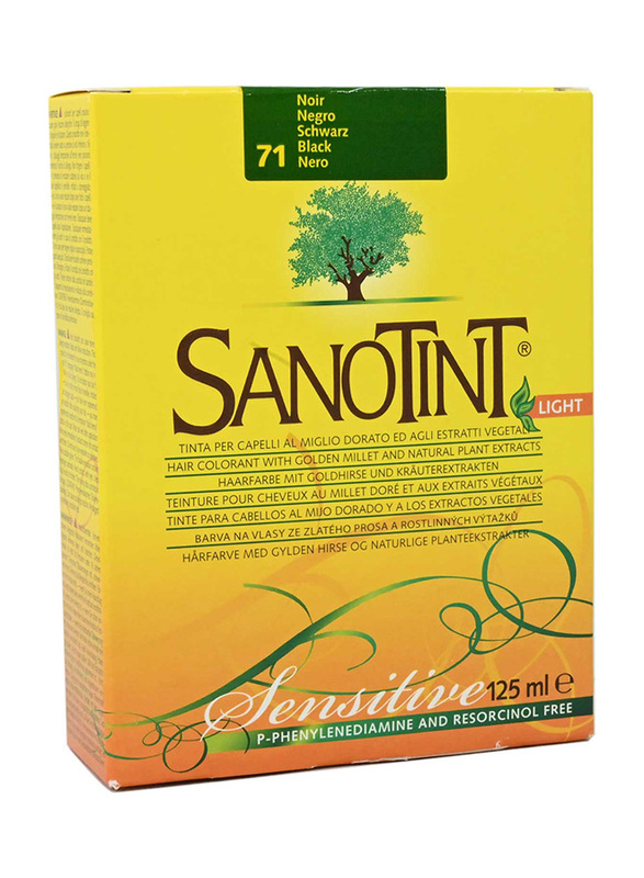 Sanotint Sensitive Permanent Hair Colour, 125ml, 71 Black