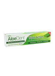 Aloedent Triple Action Cool Minty Fluoride Free Toothpaste, 100ml