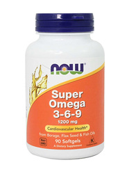 Now Super Omega 3-6-9, 1200mg, 90 Soft Gel
