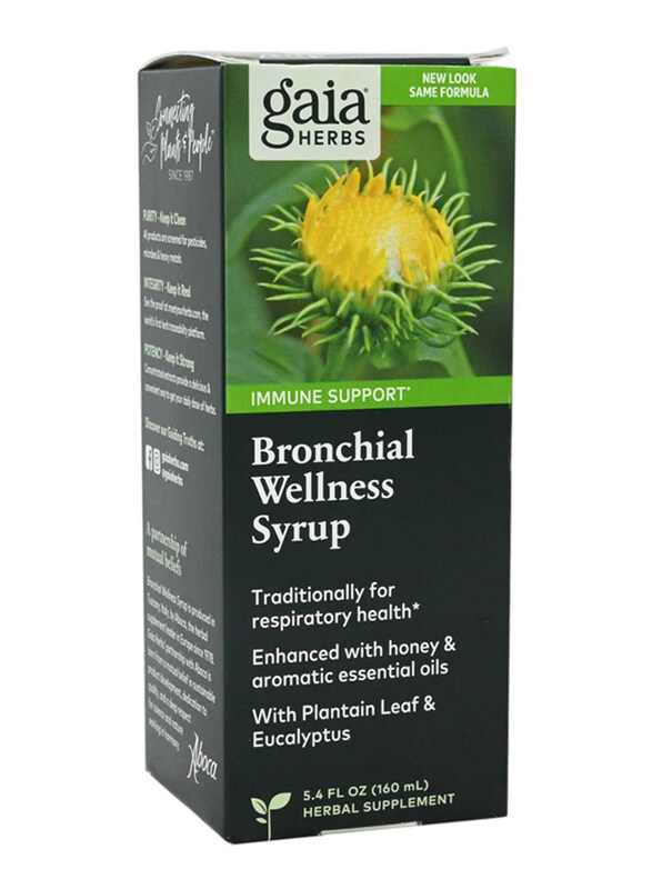 

Gaia Herbs Bronchial Wellness Herbal Supplement Syrup, 160ml
