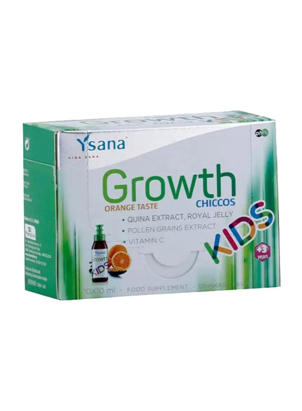 

Ysana Growth Chiccos Orange Taste Kids Drinkable Vials, 10 Vials