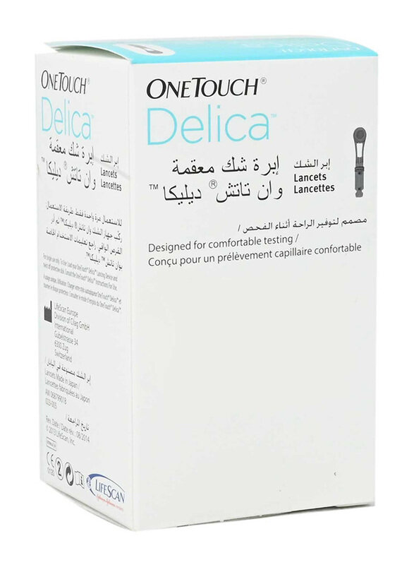 

OneTouch Delica Verio Lancets, 100 Pieces, White