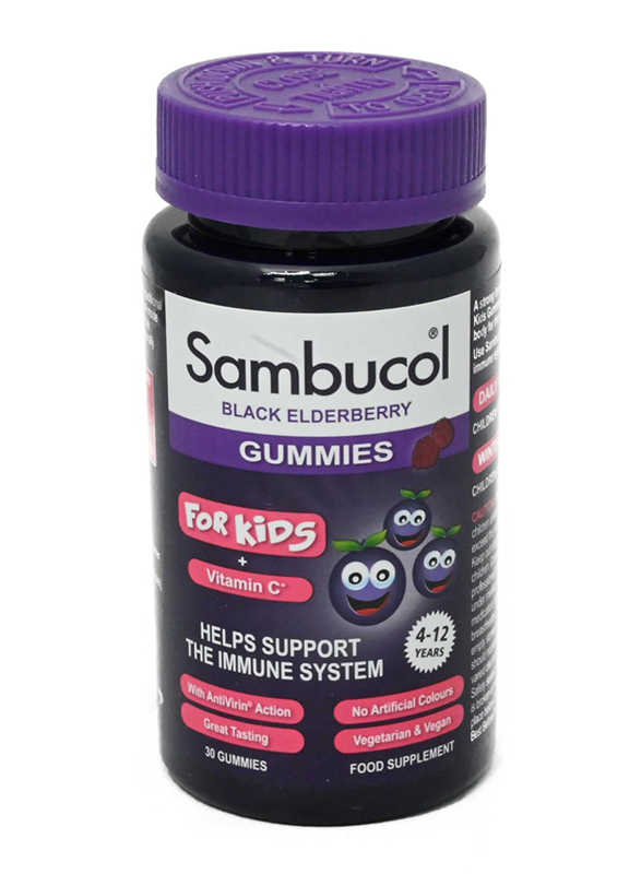 Sambucol Black Elderberry Vitamin C Gummies, 30 Gummies