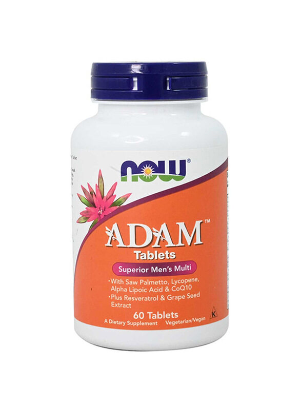 

Now Adam Men's Multivitamins Dietary Supplement, 60 Tablets