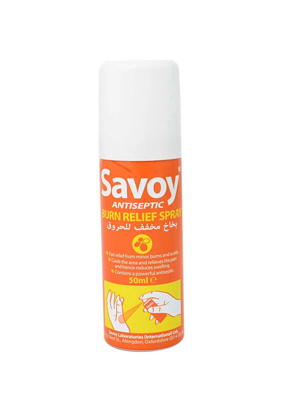 

Savoy Antiseptic Burn Relief Spray, 50ml