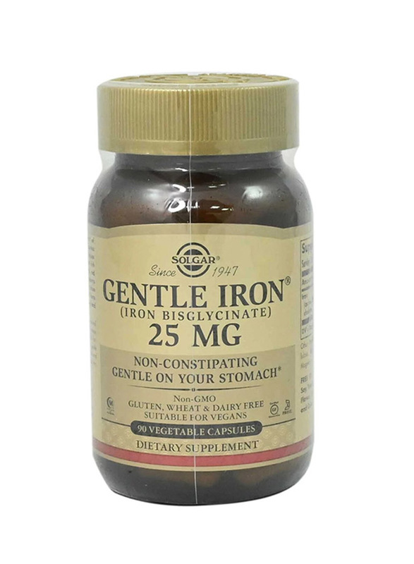 

Solgar Gentle Iron Dietary Supplements, 25mg, 90 Vegetable Capsules