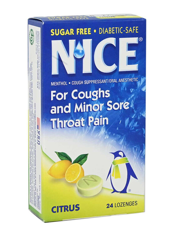 

Nice Citrus Cough & Throat Pain, 24 Lozenges