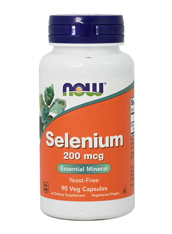 Now Selenium Dietary Supplement, 200mcg, 90 Veg Capsules