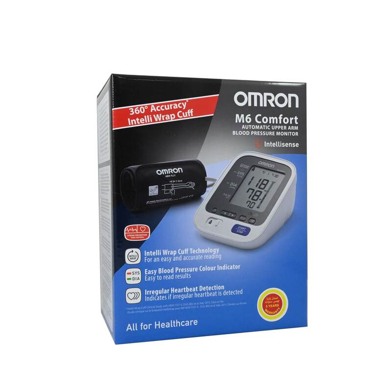 OMRON M3 Comfort Upper Arm Blood Pressure Monitor with Intelli Wrap Cuff