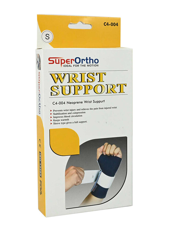 

Super Ortho Neoperene Wrist Support, Medium, C4-004, Black