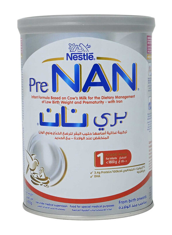

Nestle Pre Nan Stage 1 Growing Up Milk, 400g