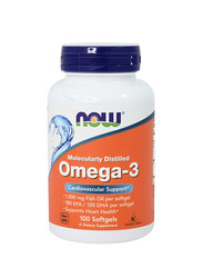 Now Omega 3 1000mg Dietary Supplement, 100 Capsules