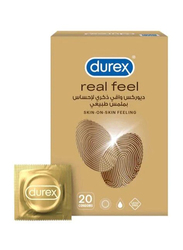 Durex Real Feel Condoms, 20 Pieces
