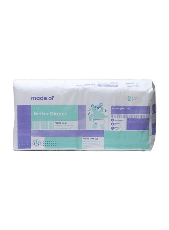 

Made Of The Better Baby Diaper, Size 2, 5-6 Kg, 38 Count