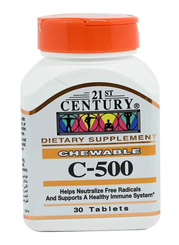 

21St Century C 500 Chew Dietary Supplements, 30 Tablets