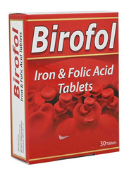 Birofol Iron & Folic Tablet, 30 Tablets