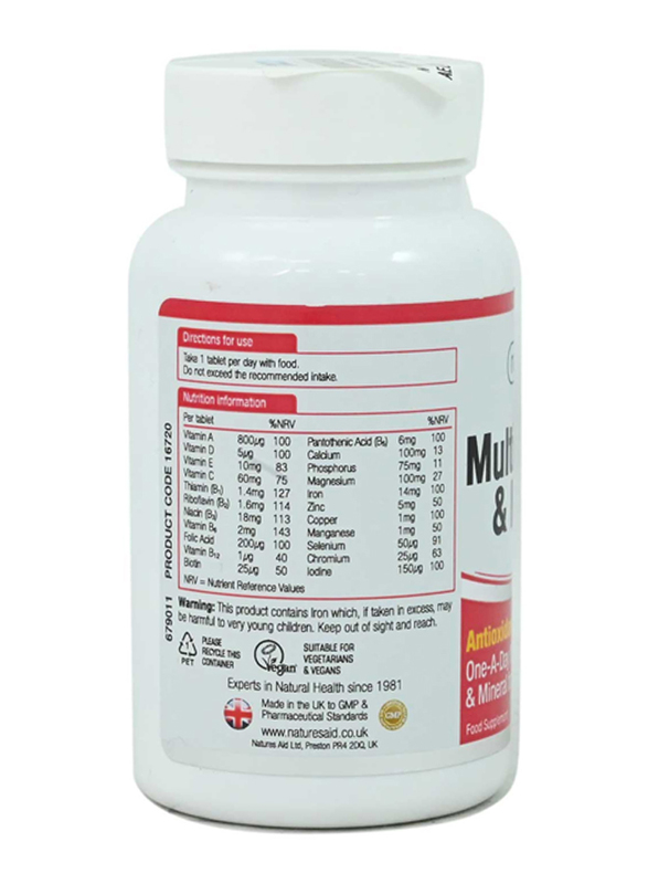 Natures Aid Complete Multi Vitamin & Minerals, 90 Tablets