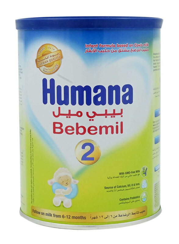 

Humana Bebemil 2 Infant Formula Cow's Milk Powder, 6-12 Months, Baby, 350g