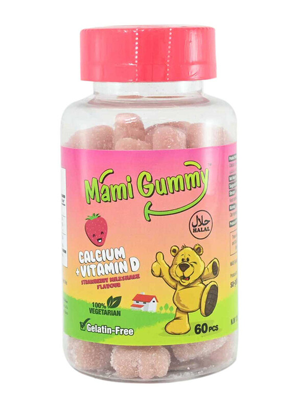 

Mami Gummy Calcium + Vit D Strawberry, 60 Gummies