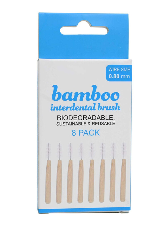 

Docare Bamboo Interdental Brush, Light Brown/White, 8 Pieces