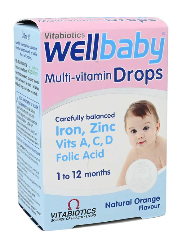 

Vitabiotics Wellbaby Multivitamin Drops, 30ml