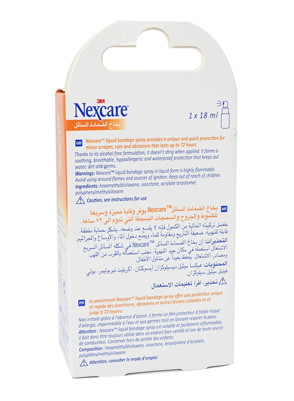 Nexcare Liquid Bandage Spray, 18ml