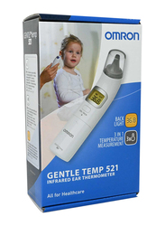 Omron 3 in 1 Gentle Temp 521 Ear Thermometer, White