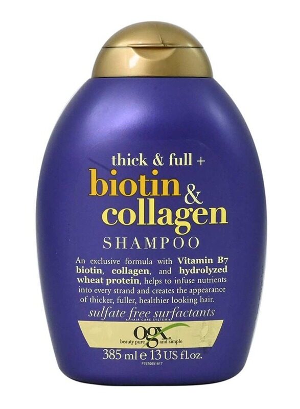 

Ogx Biotin and Collagen Shampoo for All Hair Types, 385ml