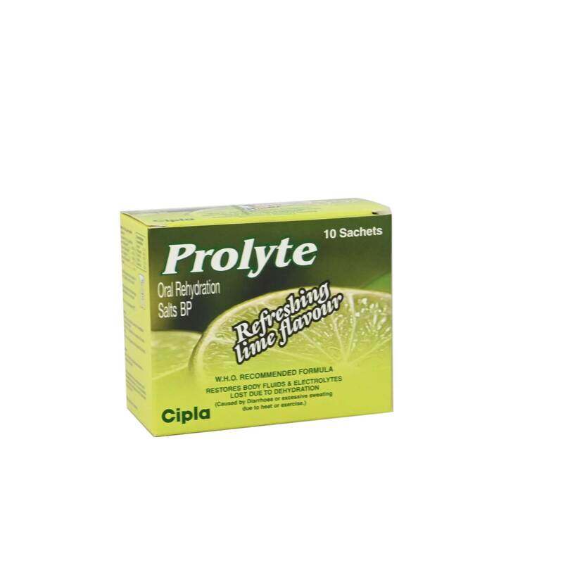 

Cipla Prolyte Sachets Lemon/Orange, 10 Sachets