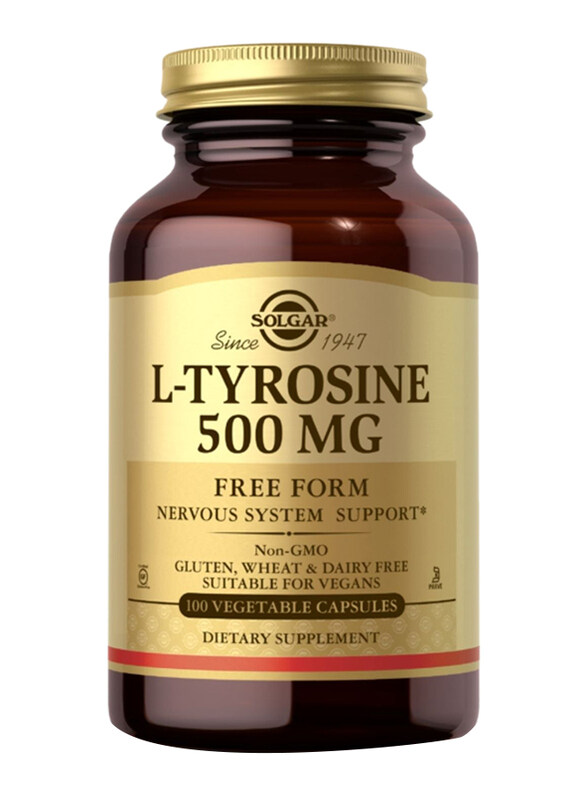 

Solgar L Tyrosine Dietary Supplement, 500mg, 100 Capsules