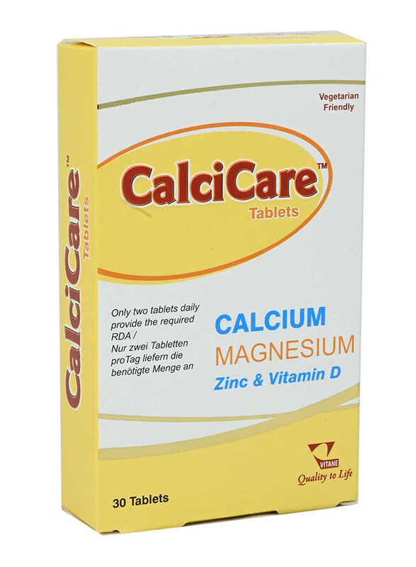 

Vitane Calcicare Calcium Magnesium Dietary Supplement, 30 Tablets