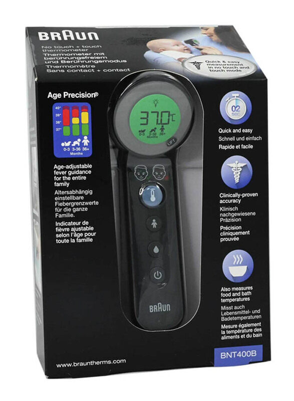 

Braun No Touch + Touch Thermometer, Black