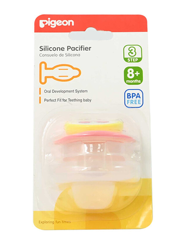 

Pigeon Silicon Step 3 Cherry Pacifier, 8+ Months, Multicolour