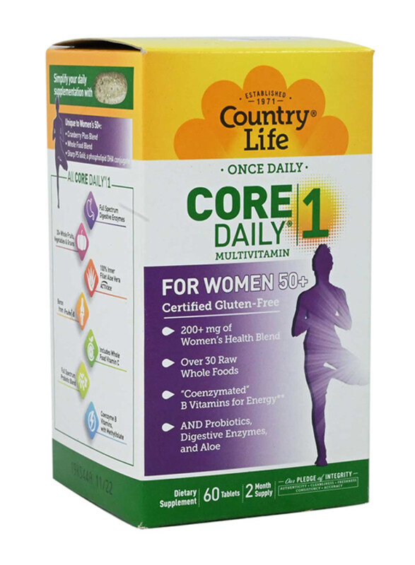 

Country Life Core Daily 1 Women 50+ Dietary Supplement, 60 Tablets