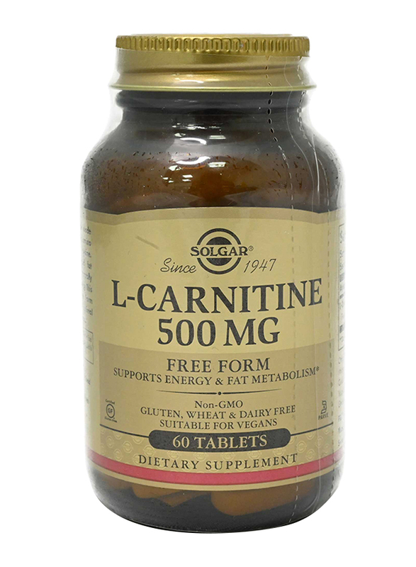 Solgar L-Carnitine Dietary Supplement, 500mg, 60 Tablets