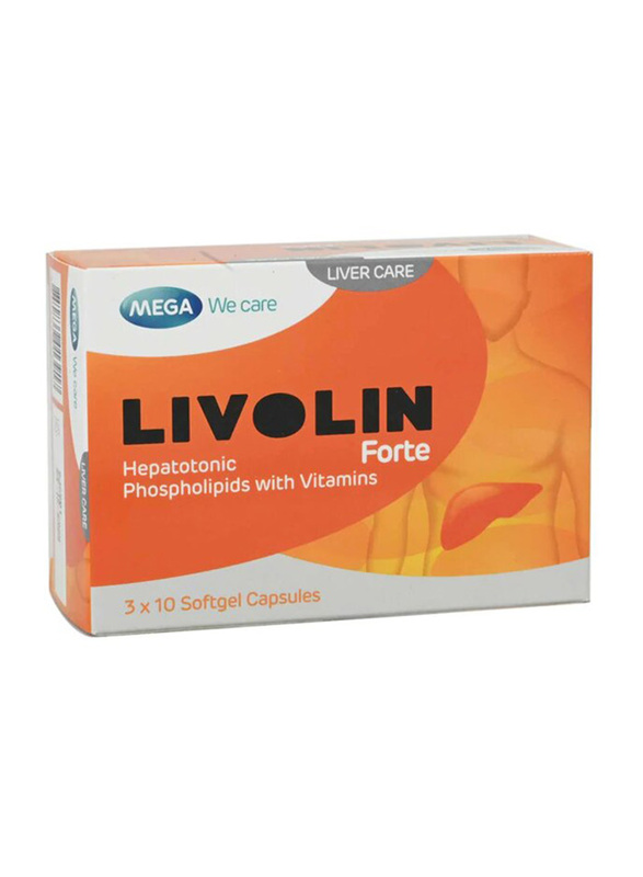 Mega Livolin Forte Liver Care Capsules, 30 Capsules