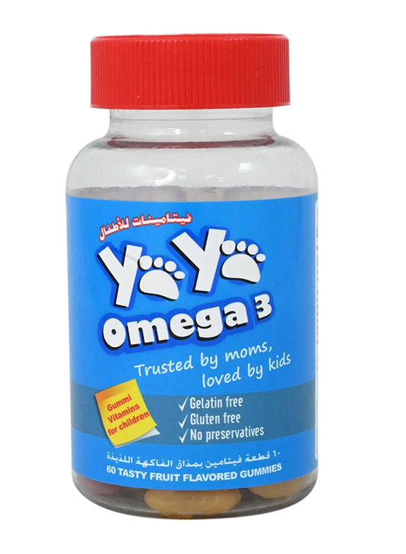 Yaya Bears Omega 3 Supplement, 60 Gummies