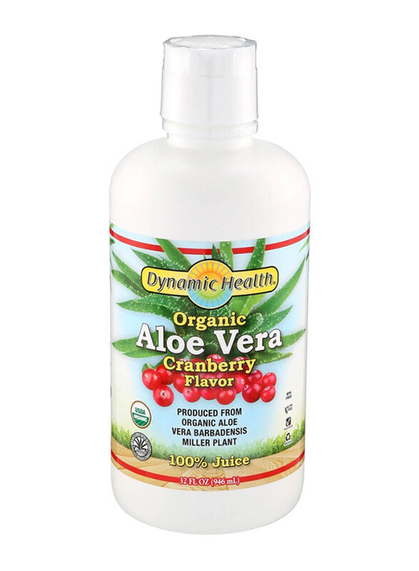 

Dynamic Health Organic Aloevera Cranberry Flavor 100% Juice, 946ml