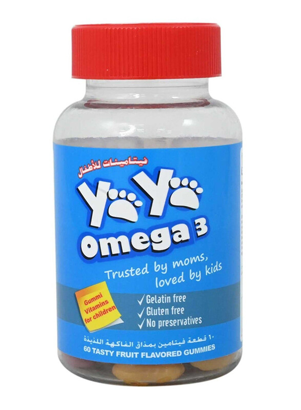 

Yayabears Omega 3 Vitamin Gummies, 60 Pieces