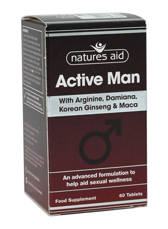 

Nature's Aid Active Man Food Supplement, 60 Tablets