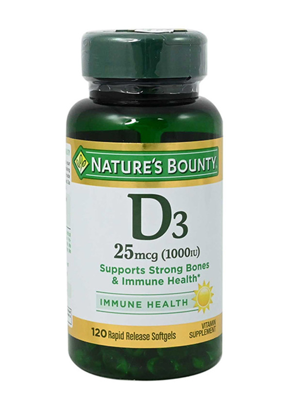 Nature's Bounty Vitamin D-1000 Iu Vitamins Supplement, 120 Softgels